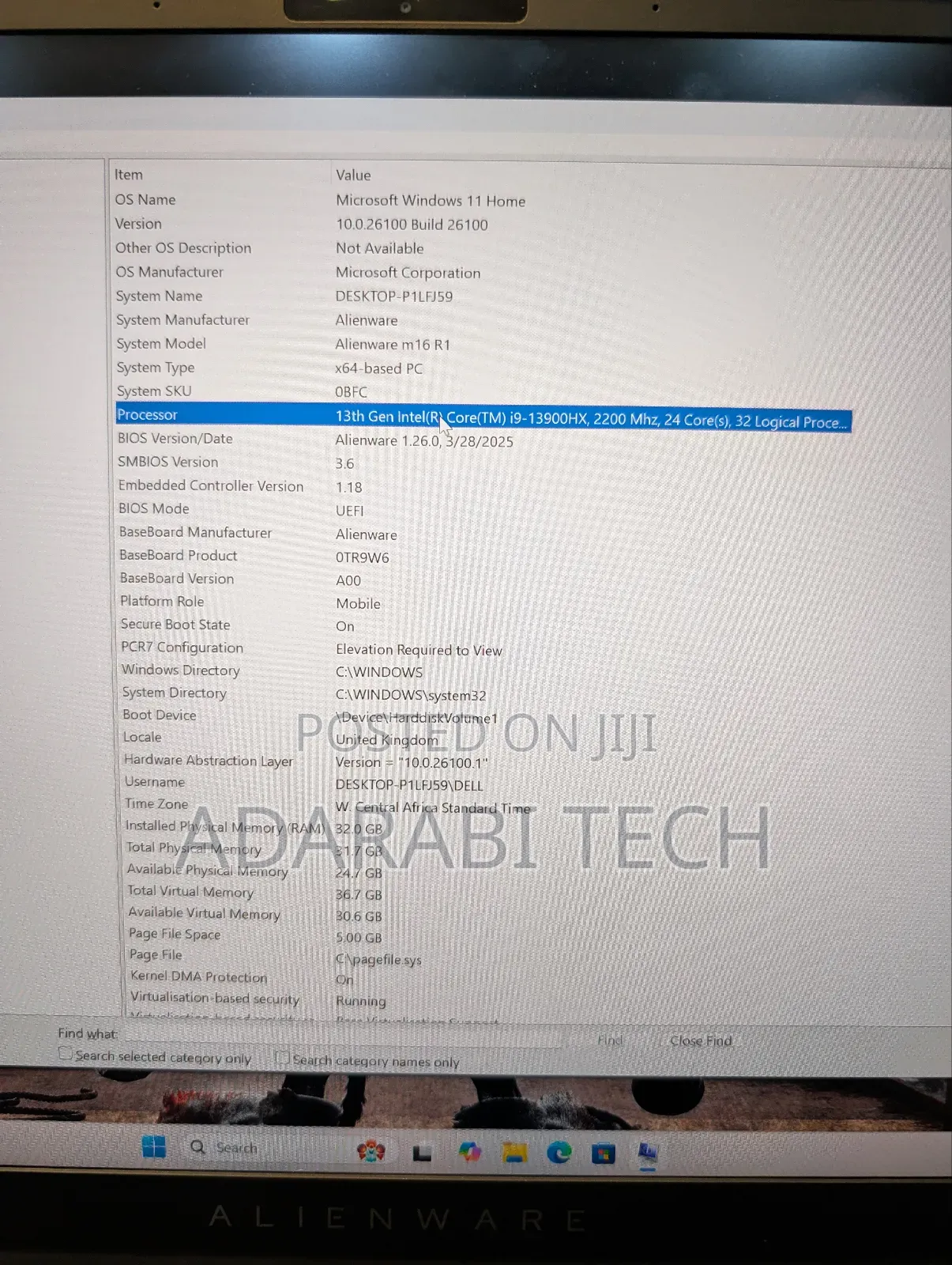 Laptop Dell Alienware M16 R1 32GB Intel Core I9 SSD 2T