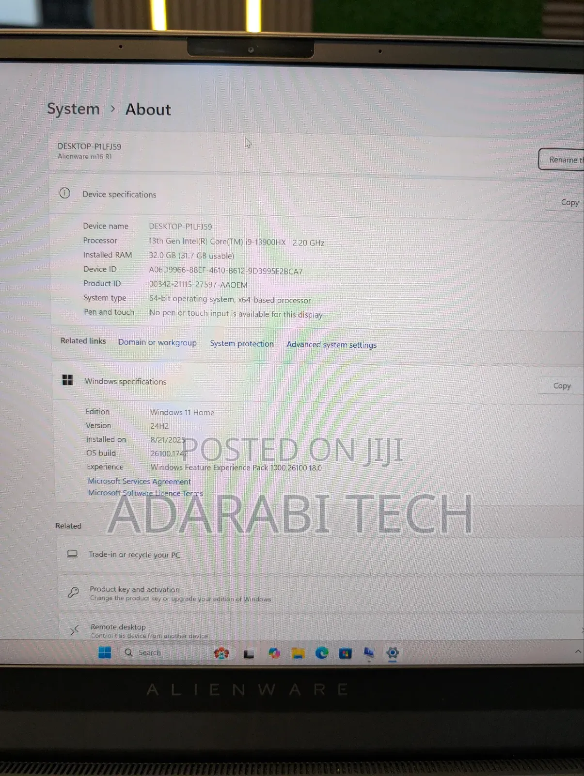 Laptop Dell Alienware M16 R1 32GB Intel Core I9 SSD 2T