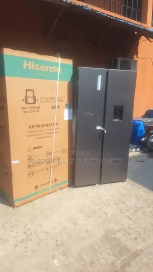 New Hisense 529l Side by Side Fridge Dispenser Fast Cooling Warranty