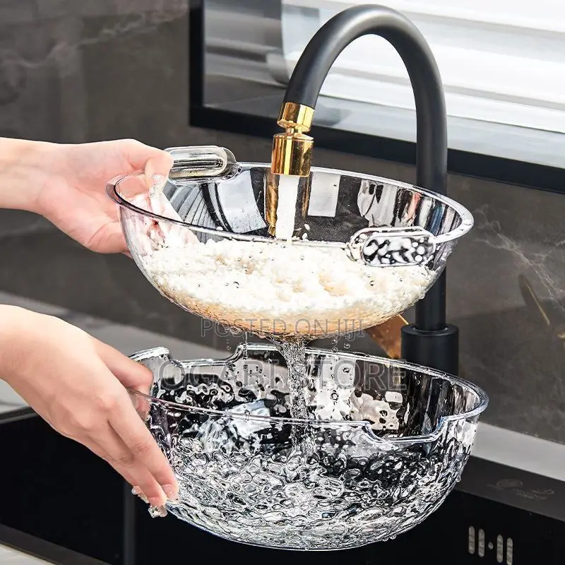 Transparent 2 In 1 Colander