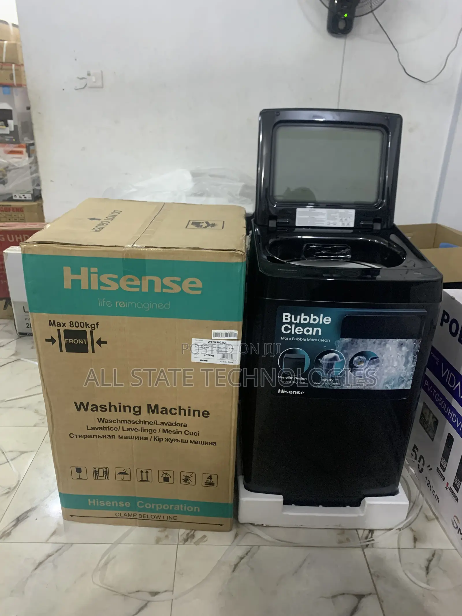 Brand New Hisense 9kg Automatic Top Loader Washing Machine