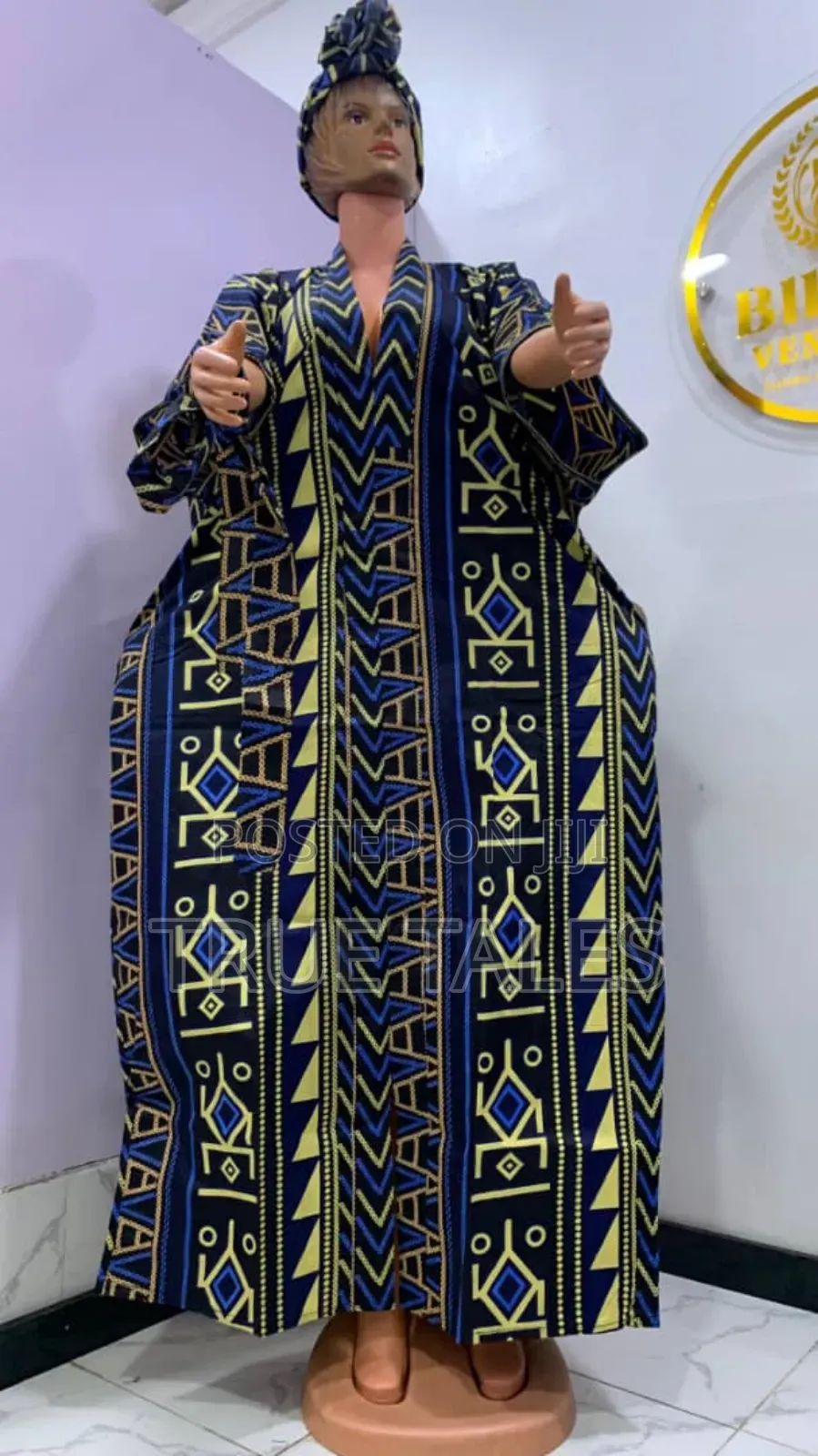 Comfortable Readymade Ankara Boubou/Abaya