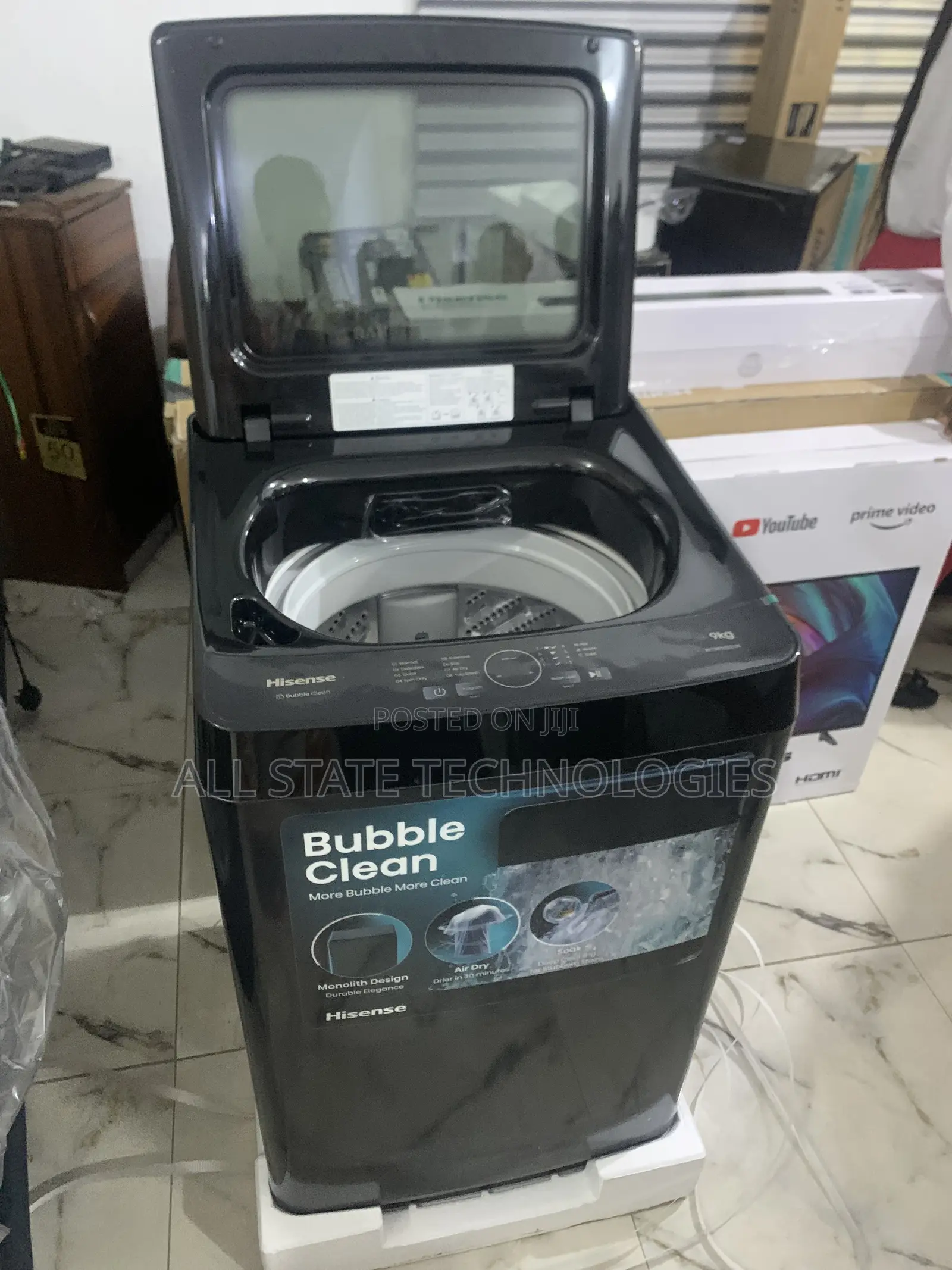 Hisense 9kg Automatic Washer – Advanced Spin Technology