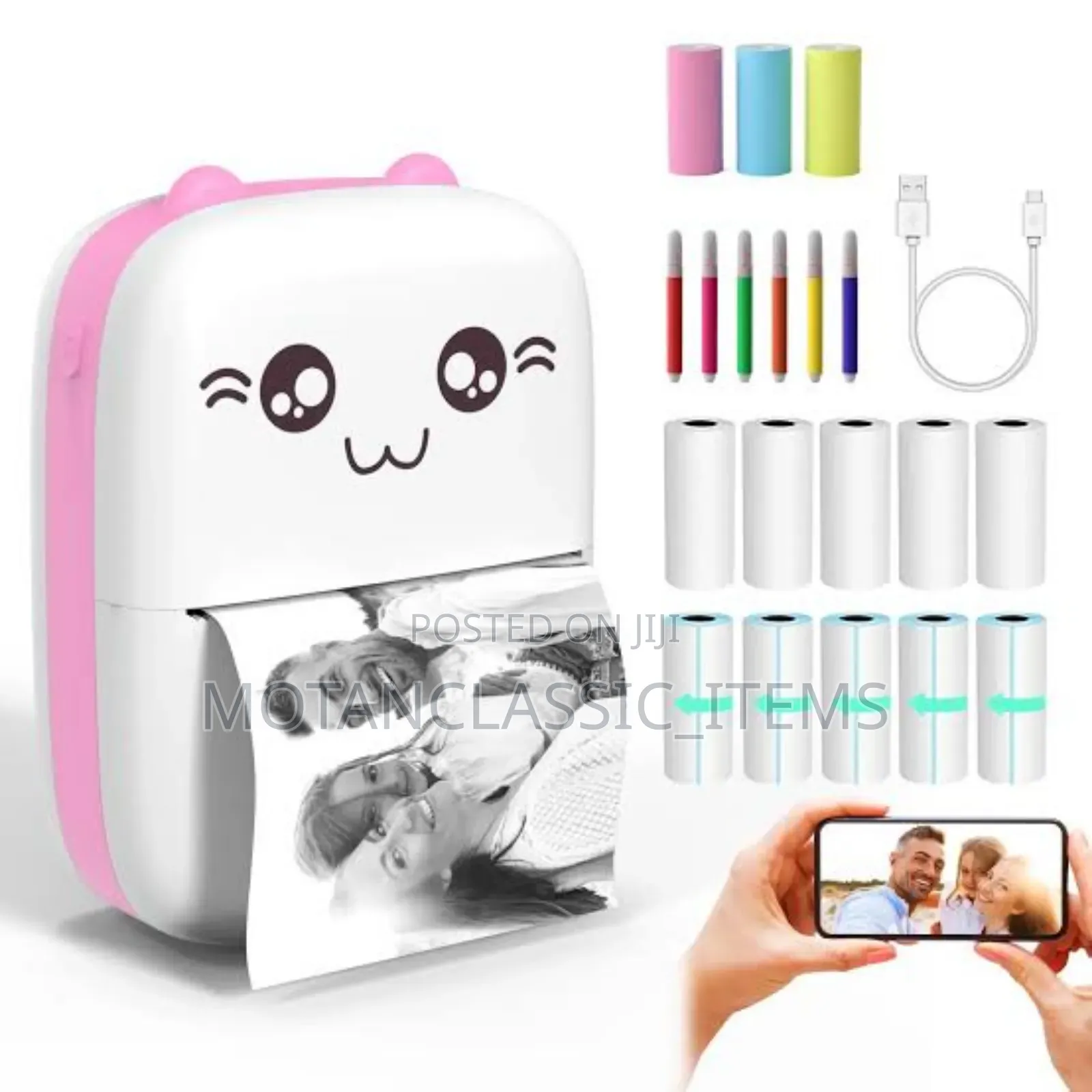 Portable Mini Printer With Accessories