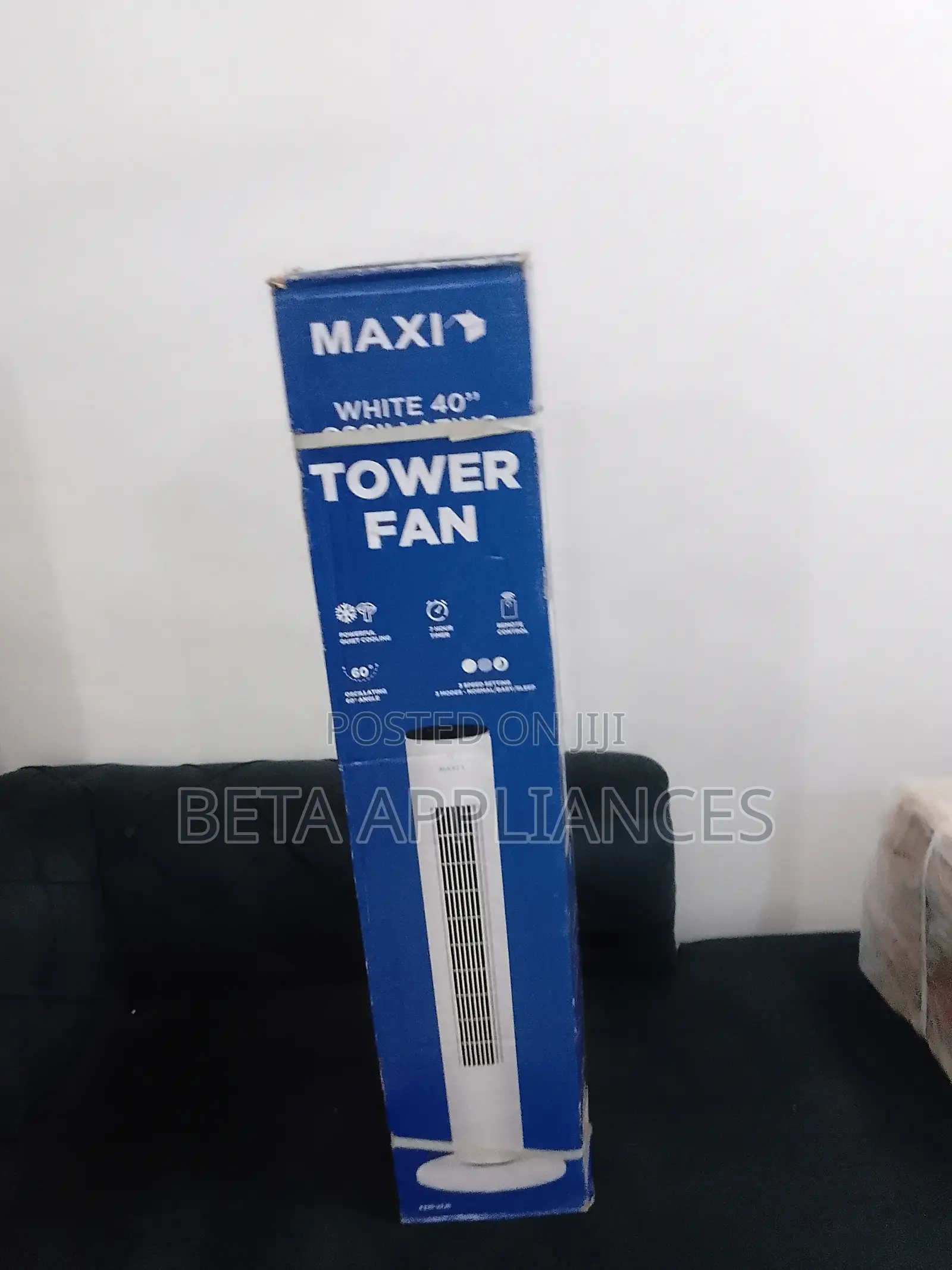 Maxi Tower Fan – Compact Power for Home or Office