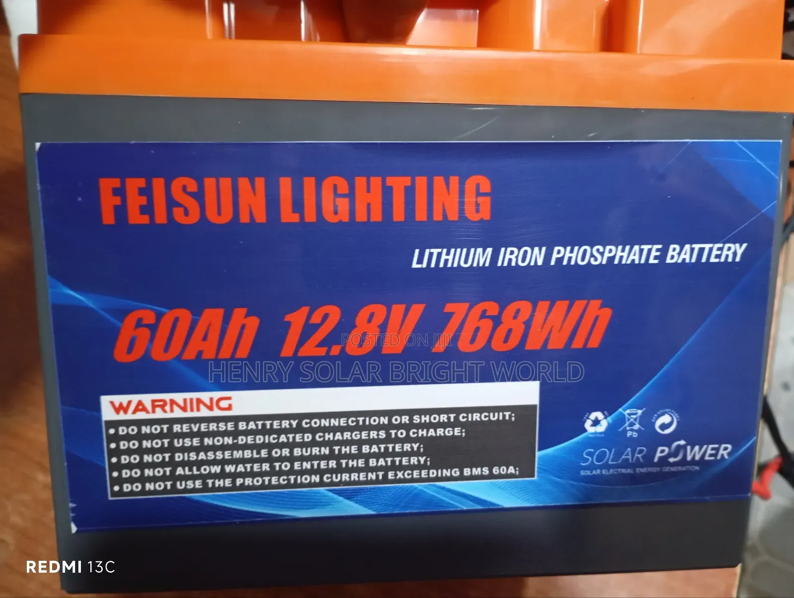 Feisun 60ah 12.8v Lithium (With Battery Jumper)