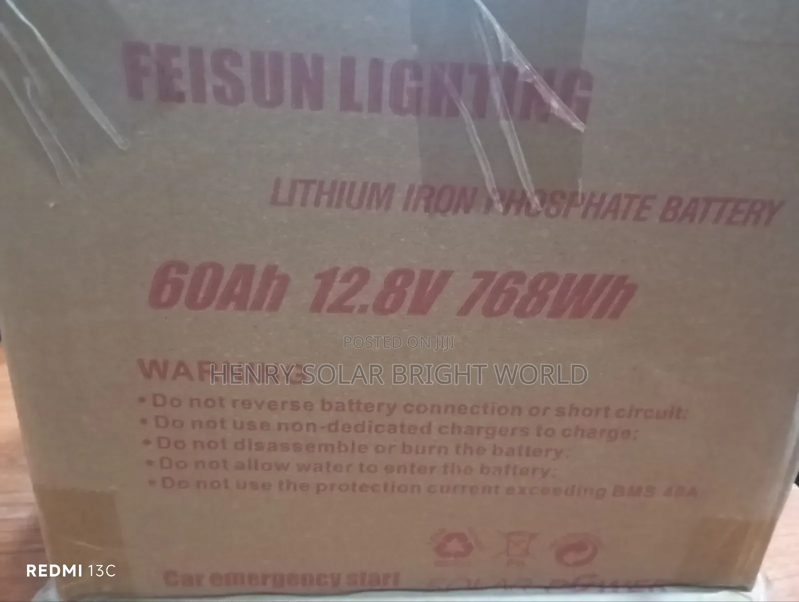 Feisun 60ah 12.8v Lithium (With Battery Jumper)