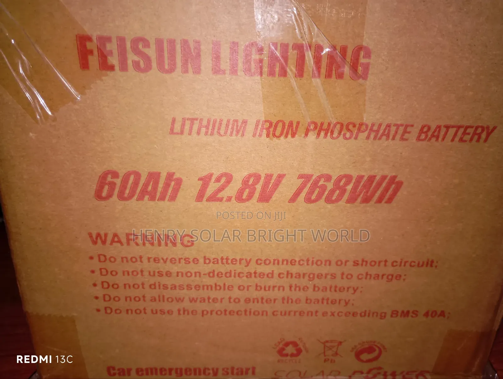 Feisun 60ah 12.8v Lithium (With Battery Jumper)