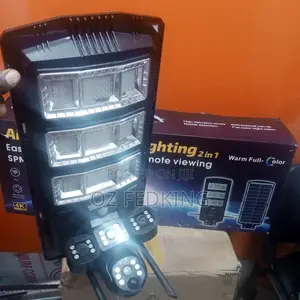 3lens Street Light Solar Camera