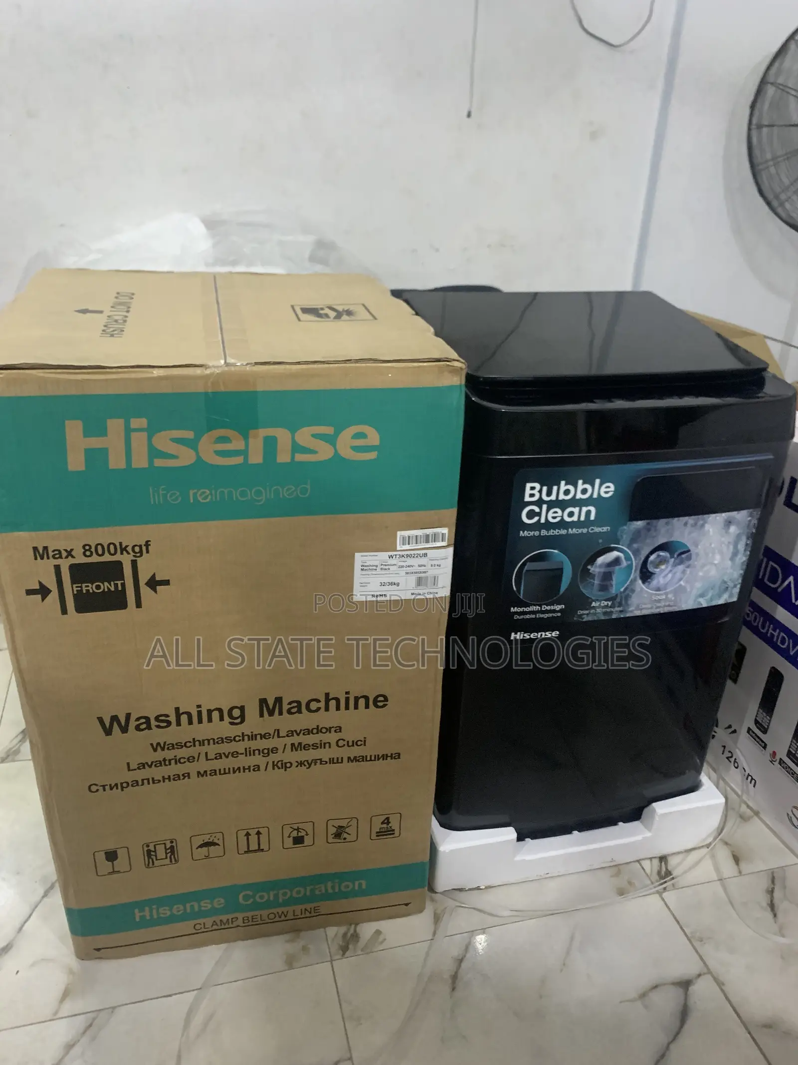 Hisense 9kg Automatic Washer – Wash, Rinse, Spin Combo
