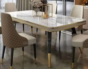 Marble Top Dining Table and Chair