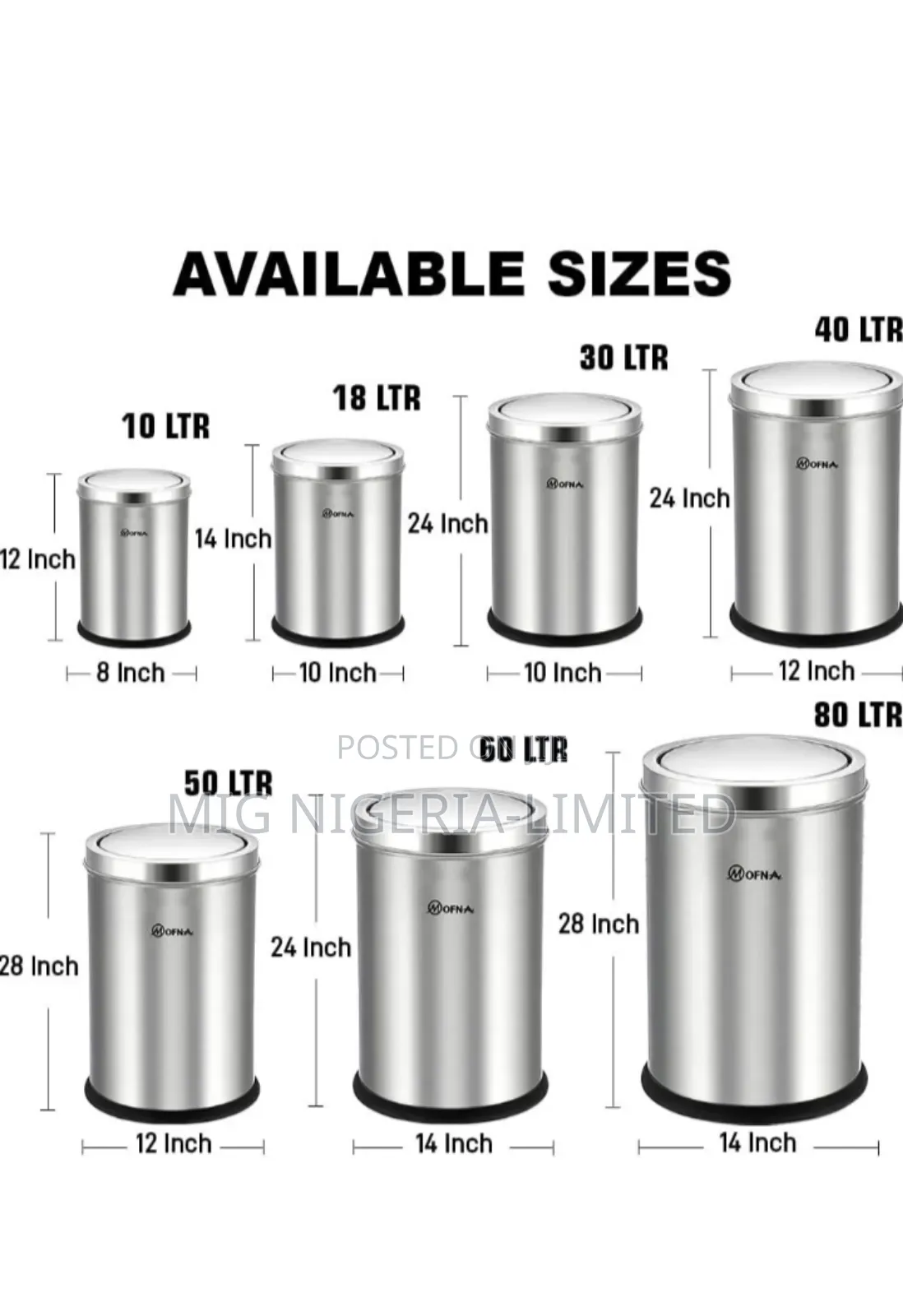 Stainless Steel Swing Lid Dustbin Garbage Bin,Trash Can With Removable