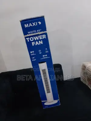 Maxi White Tower Fan – Quiet Operation, Strong Air