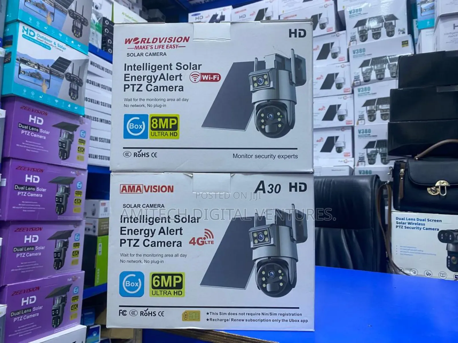 Wifi Double PTZ Solar Camera