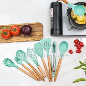 12pcs Silicone Cooking Spoon Set