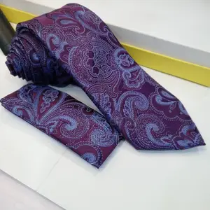 Classic Quality Long Neck Ties With Pocket Square
