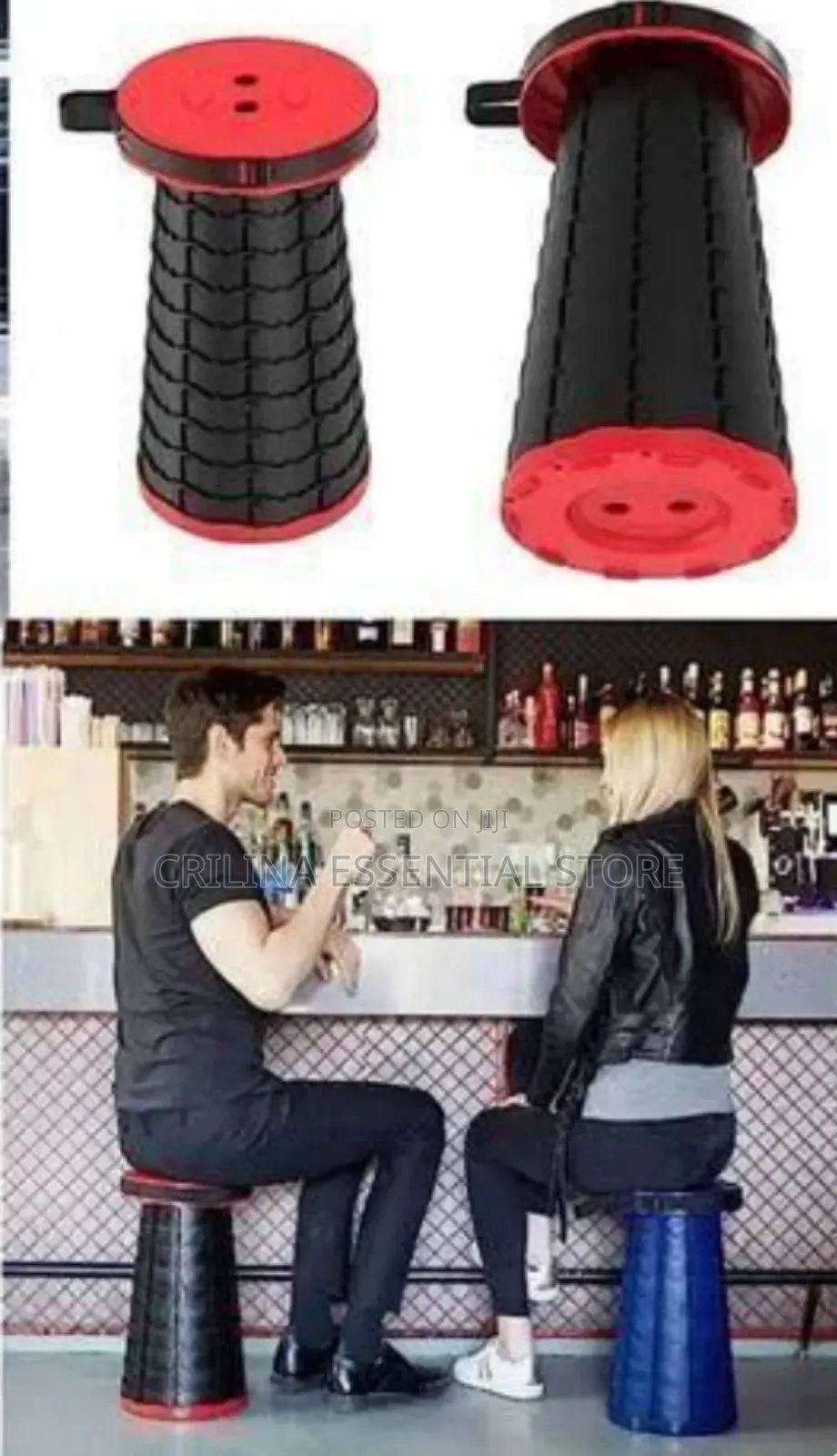 Foldable/Retractable Telescopic Stool