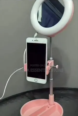 Lampu Ring Light With Phone Holder