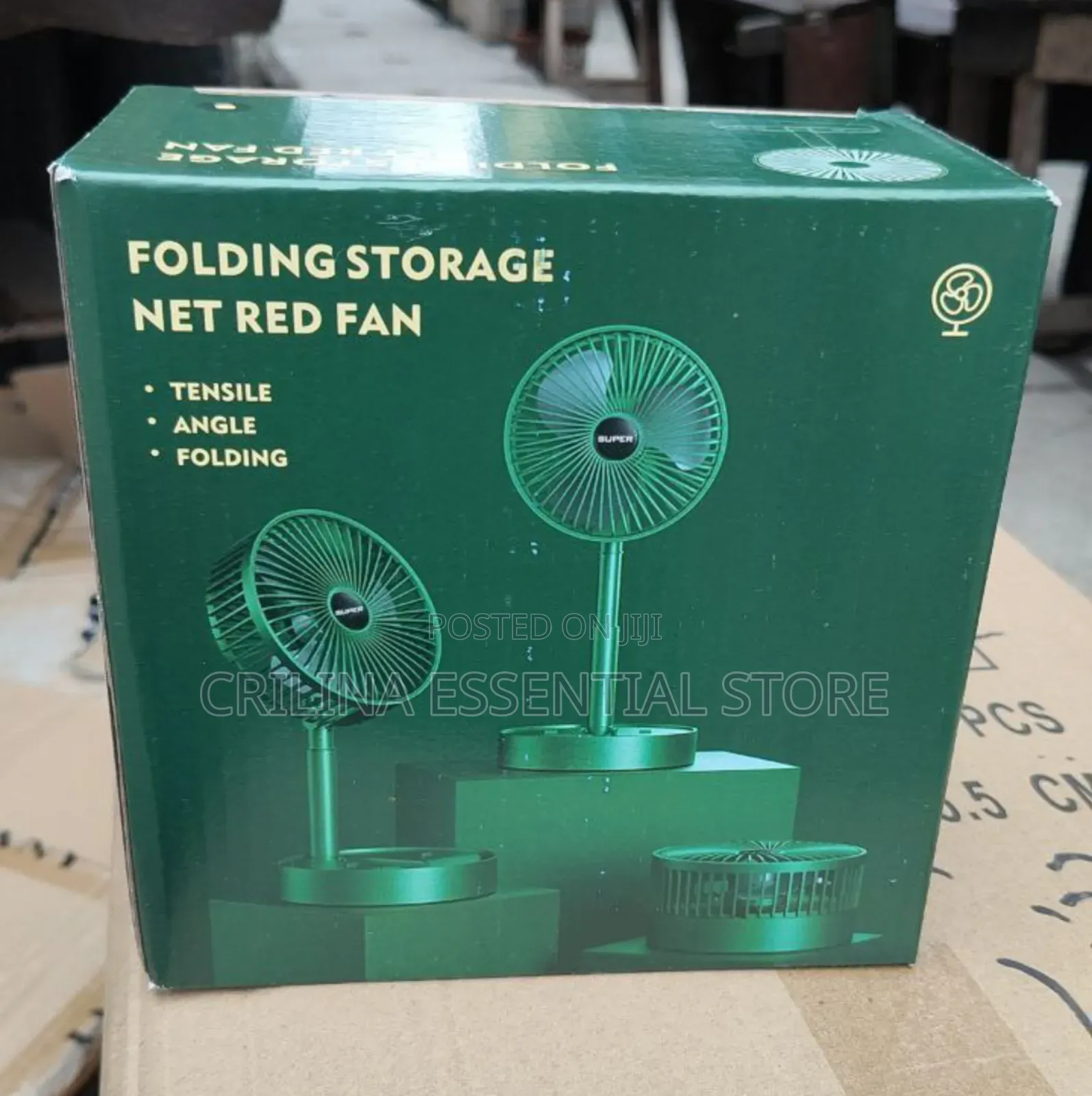 Desk Foldable Fan Usb Strong Wind 3 Gear Adjustable