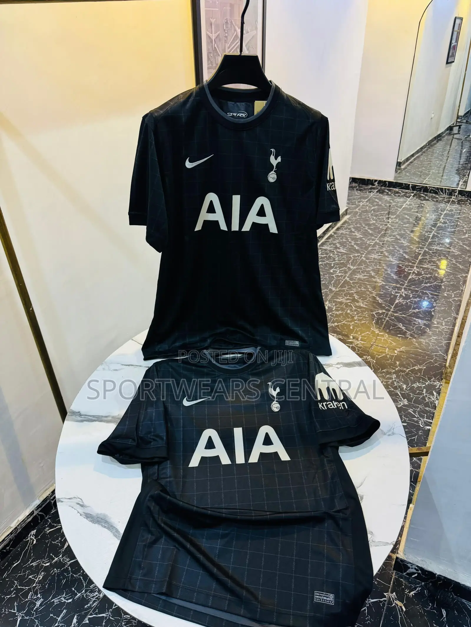 New Tottenham Black Jersey
