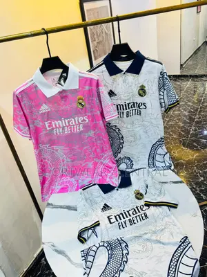 Madrid Dragon Pink and White Fans Grade Jersey
