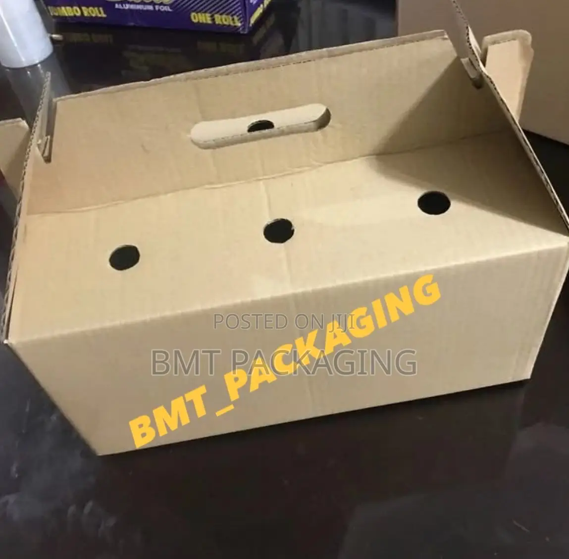 Plain Shaped Top Cartons With Handle