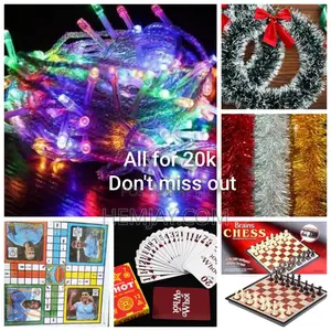 Christmas Decorations Games (Light,Wreath,Tinsel)+"Chess,Ludo Whot