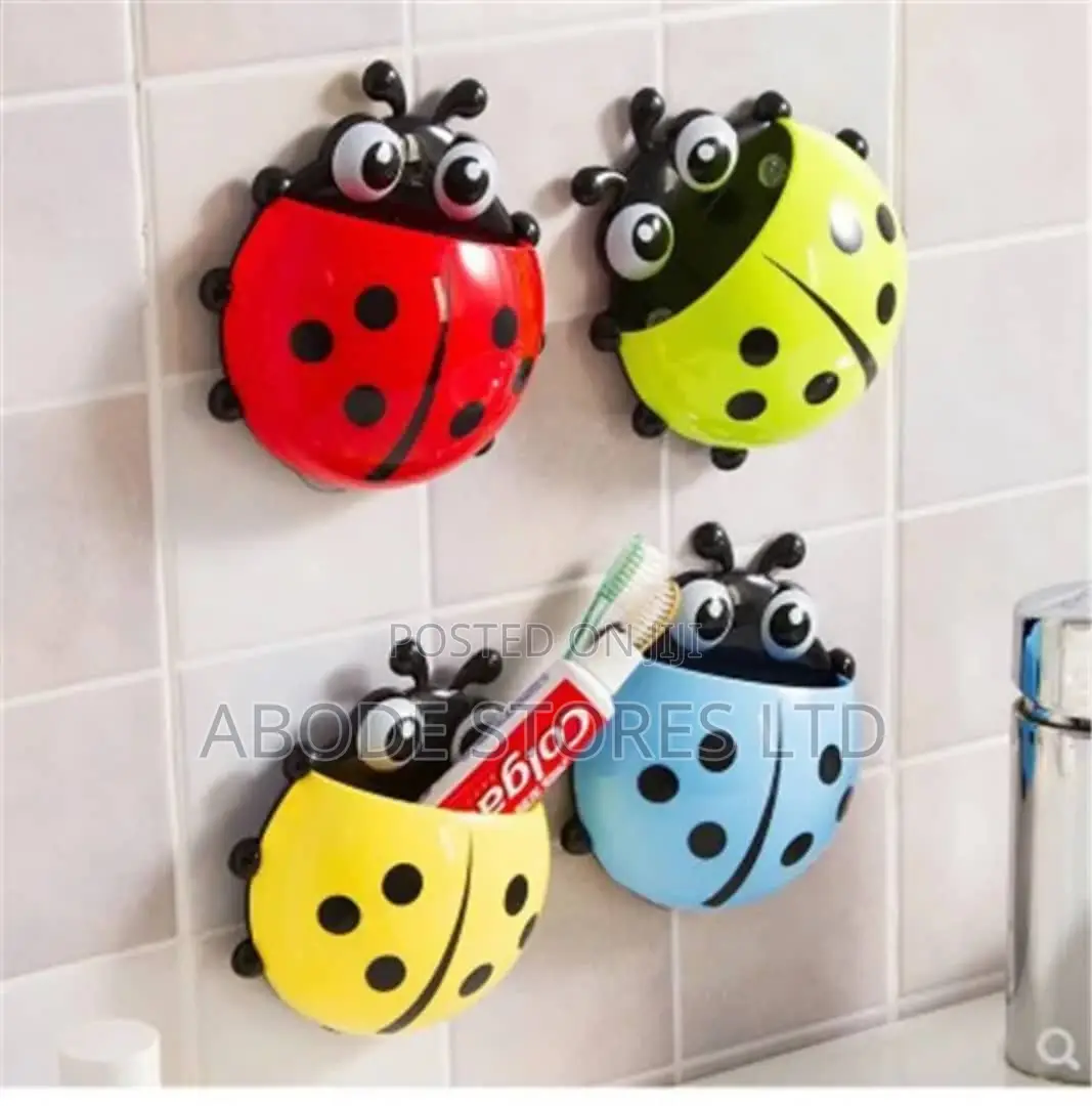 Ladybug Brush/Toothpaste Suction Holder