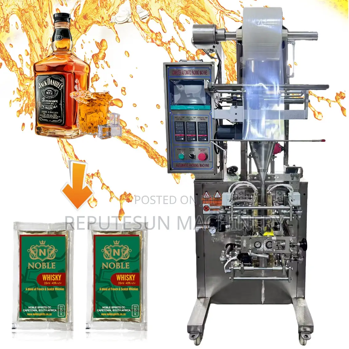 Whiskey Sachet Sachet Packaging Machine
