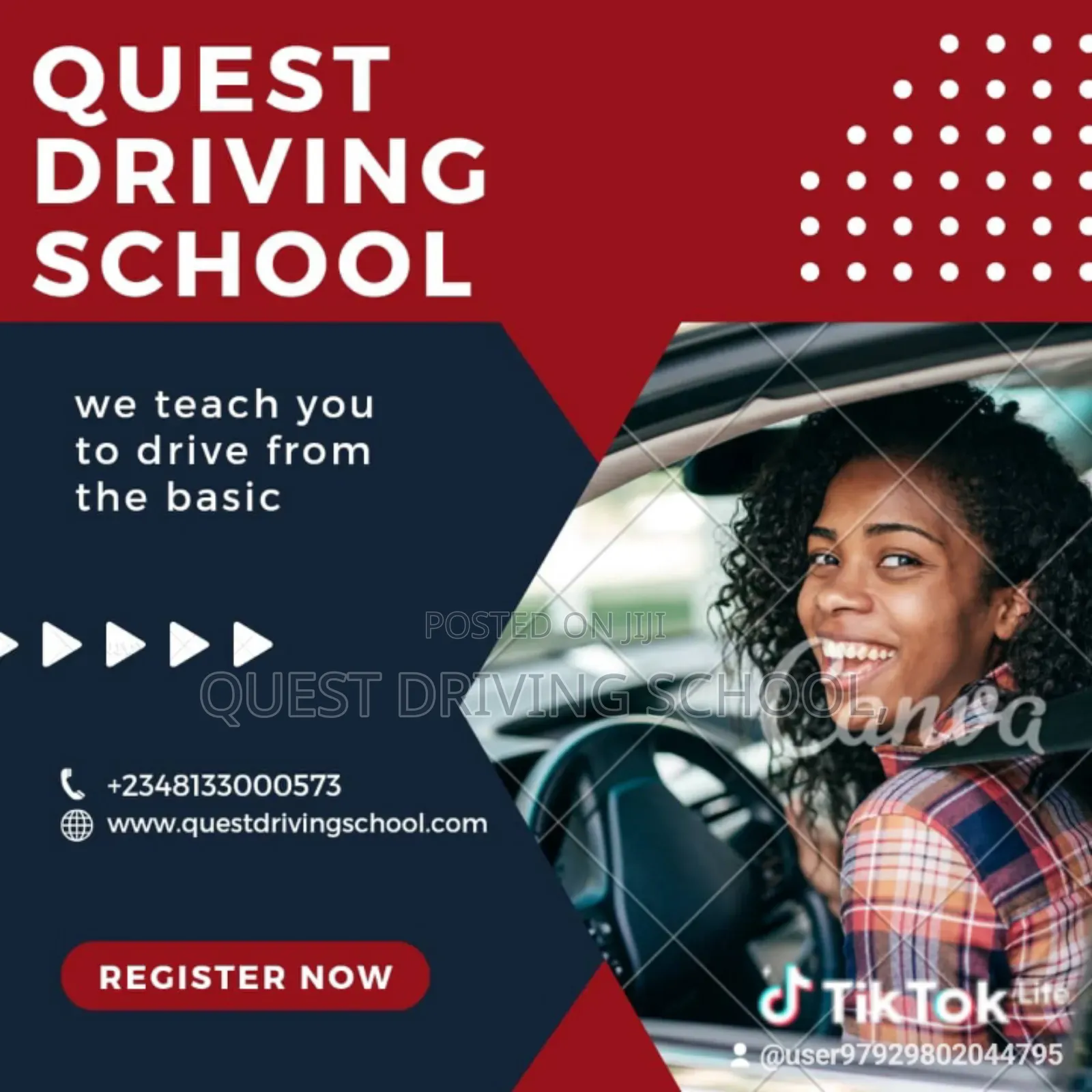 Driving School Training, Processing of Driver License, Vehicle Papers