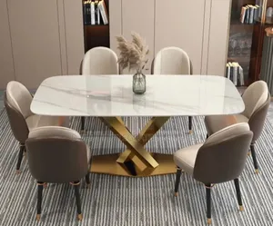 6 Seater Sophisticated Marble Dinning