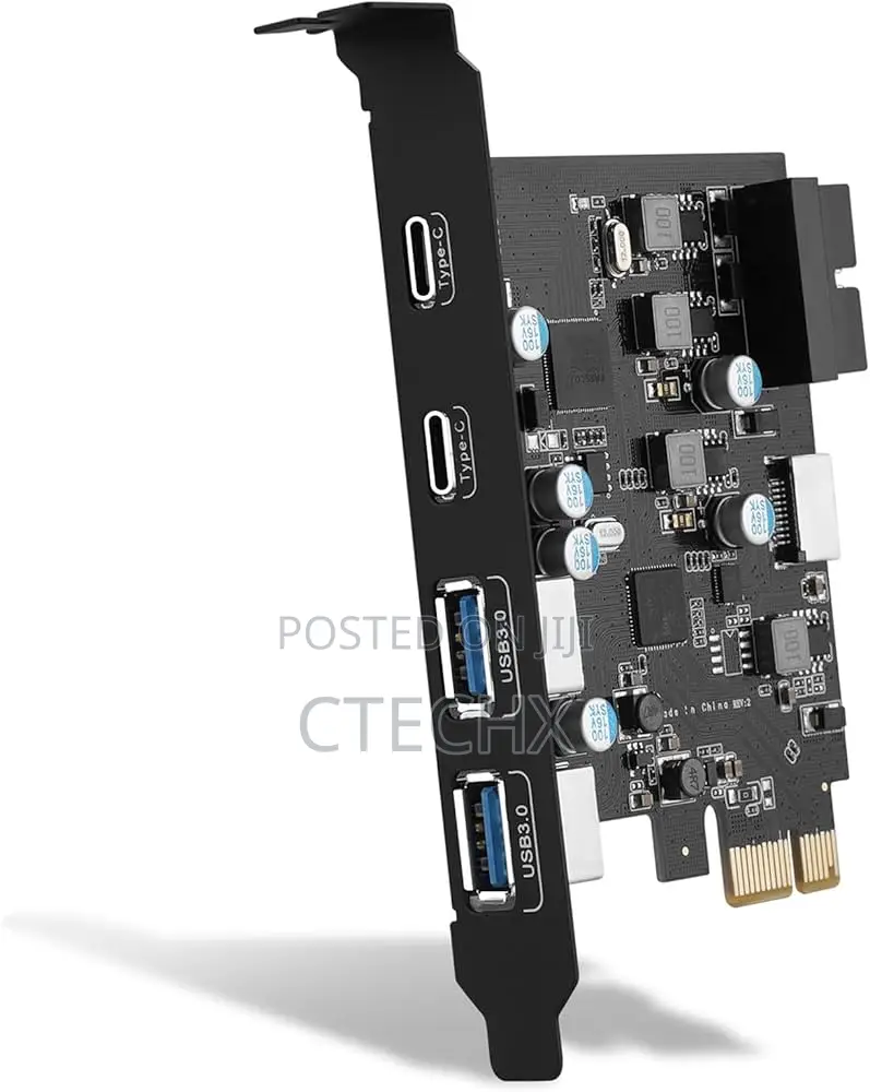 Pcie Usb 3.0 Card for Desktop (2x Type-C, 2x Type-A) Win 10/11 Linux