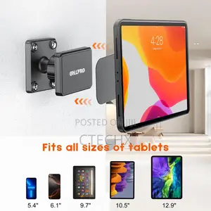 Magnetic Tablet Car Mount Holder, 360°Rotatable Drill Base Wall Mount