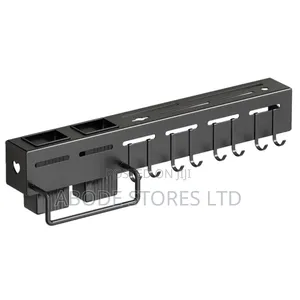 Wall Mounted Knife Cutlery Holder Rack With Hooks