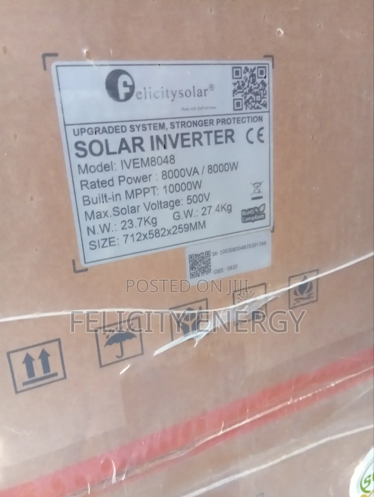 Felicity Hybrid Inverter 8kva 48v (Ivem)
