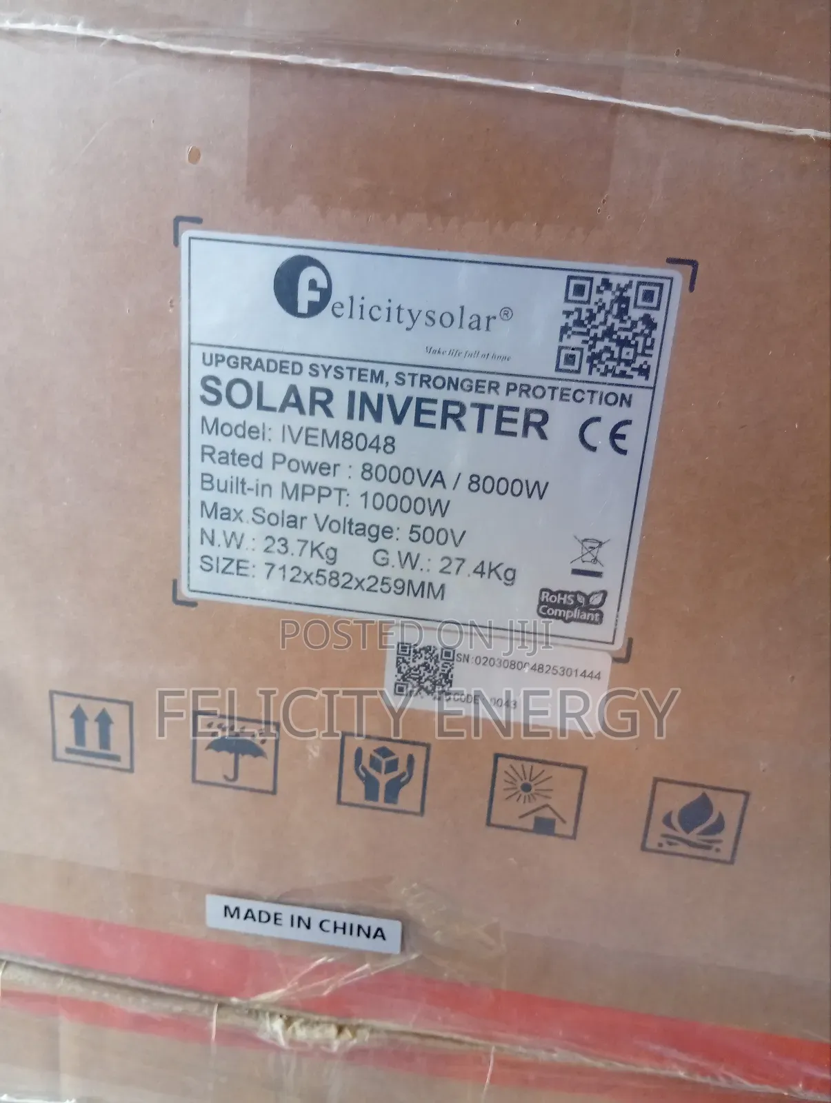 Felicity Hybrid Inverter 8kva (Ivem)