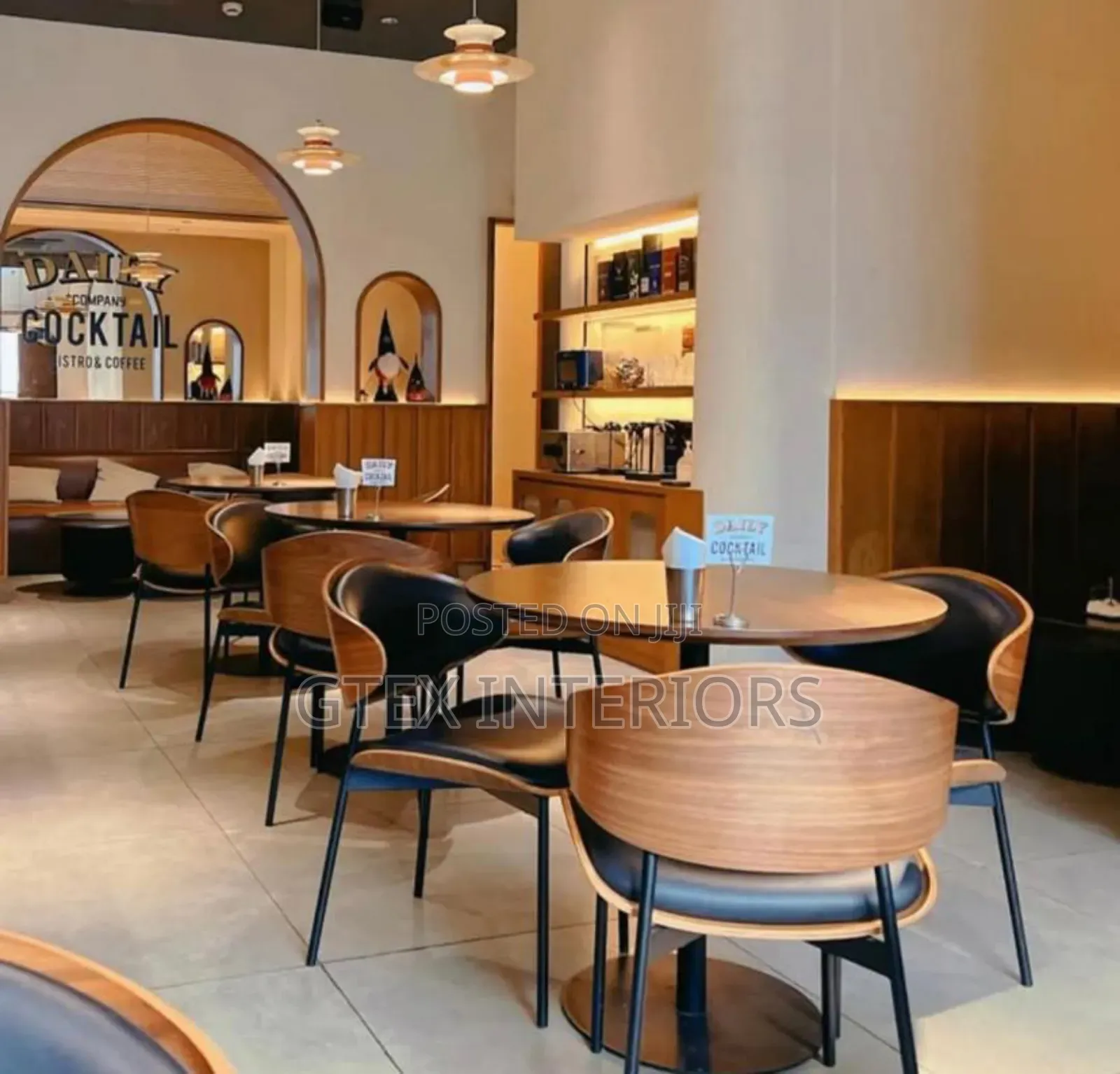Wooden and Leather Dinning