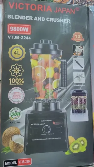 Victoria Japan Blender and Crusher 4liter 9800w-Extra Mill Jar 9800w