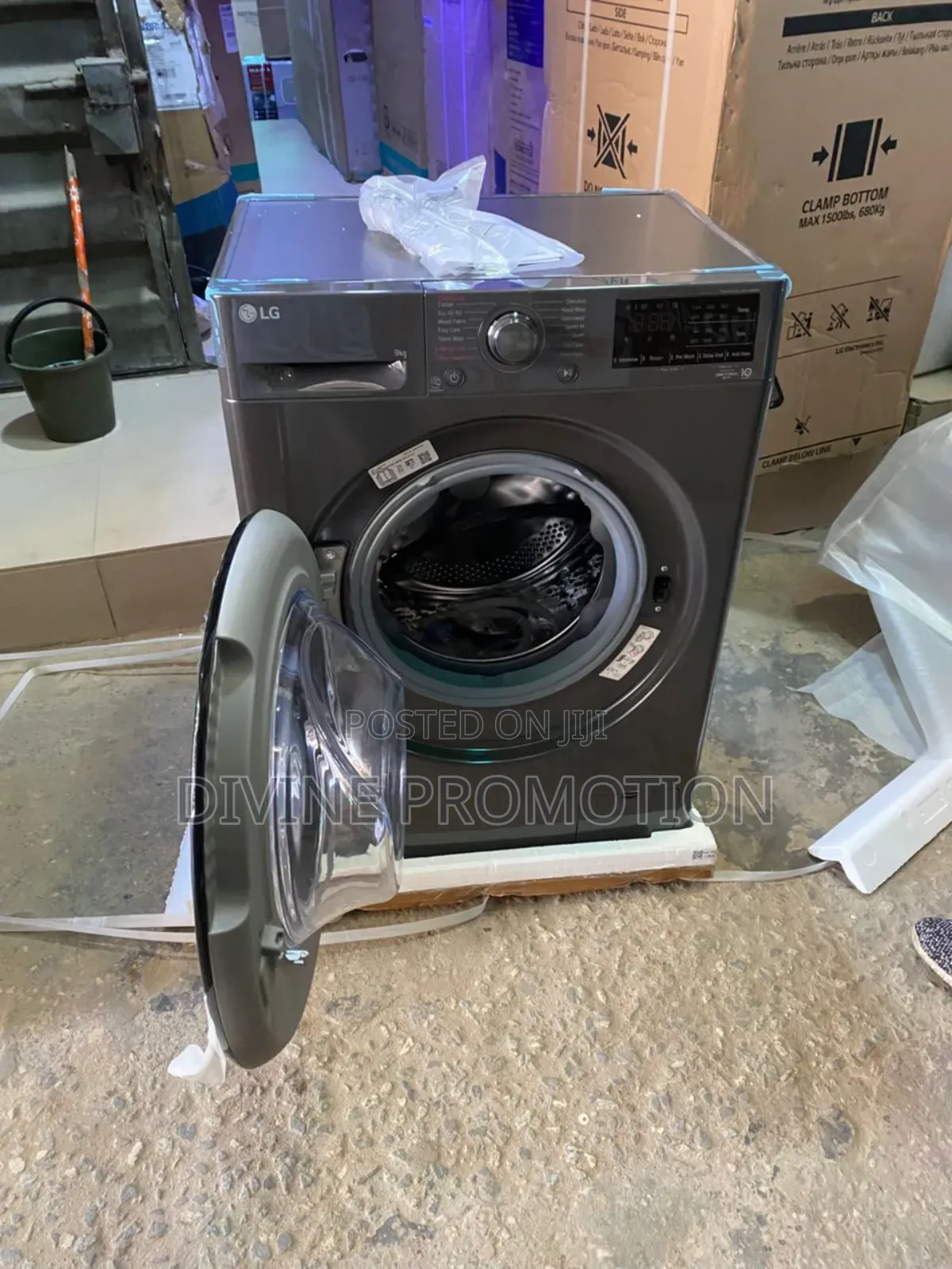 9kg Lg Wash and Spin, Front Loader Automatic Washing Machine.