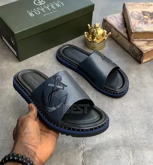 Italian Men's Luxury Slippers Pure Leather