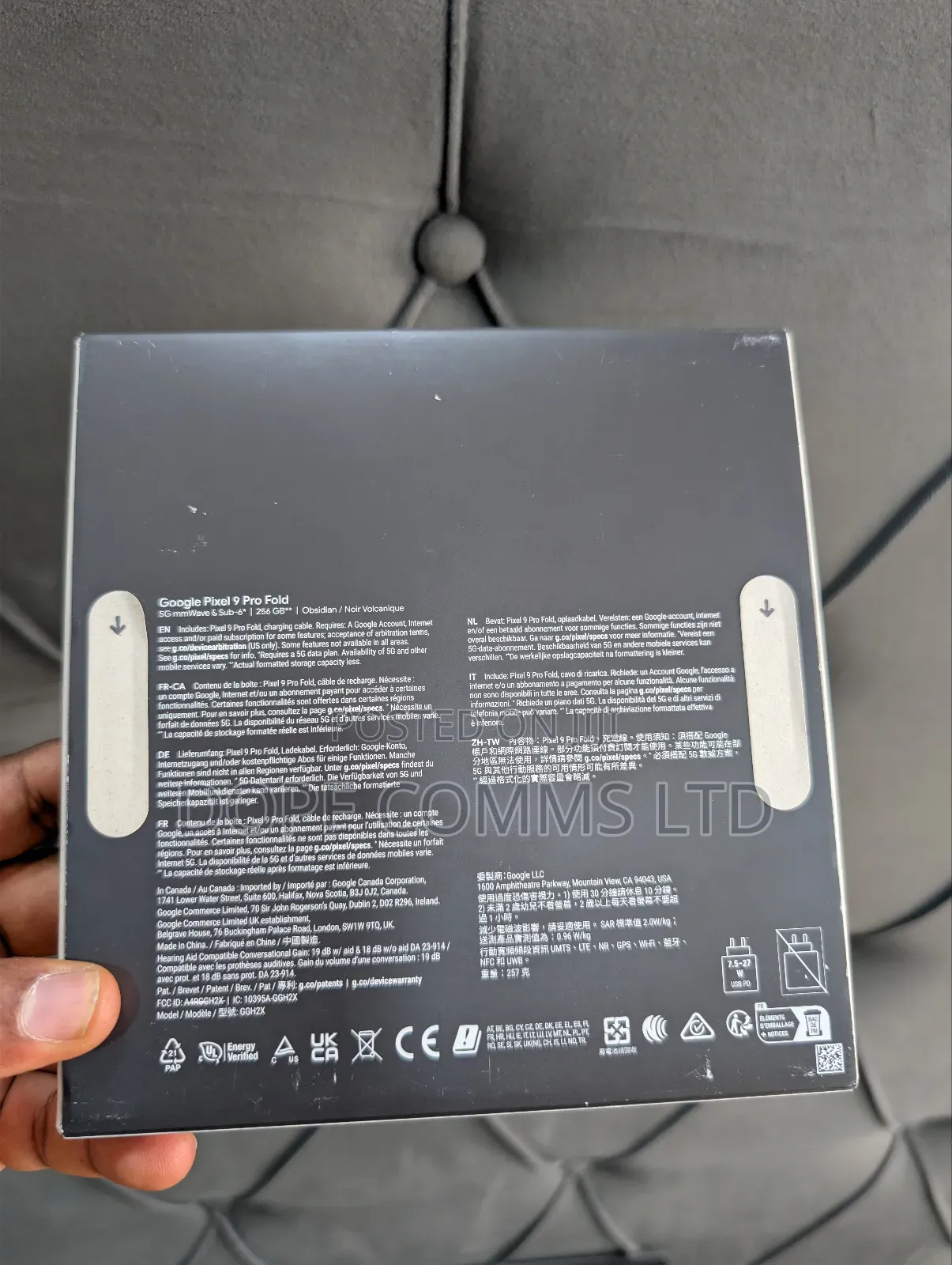 New Google Pixel 9 Pro Fold 256 GB Black