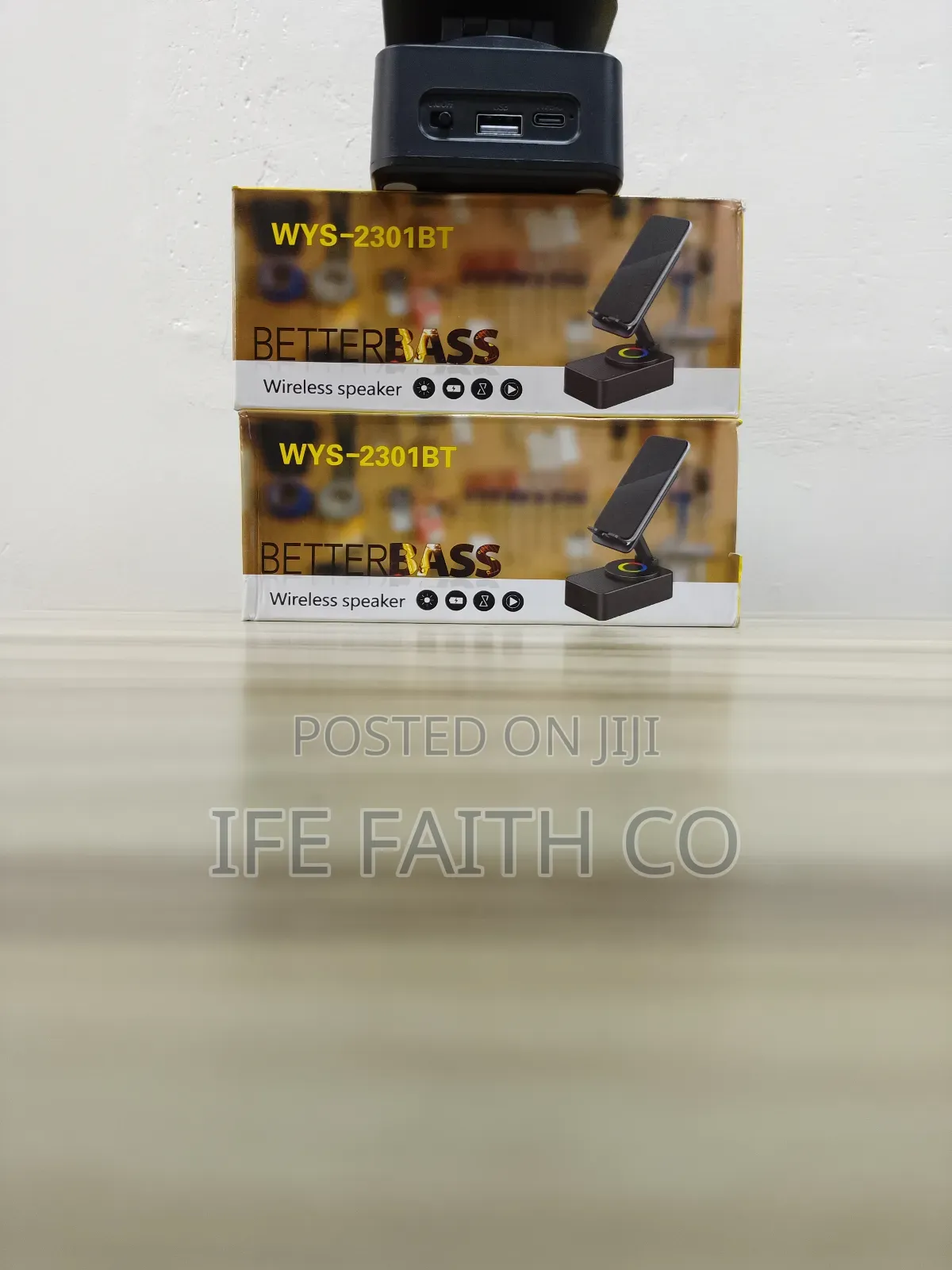 Bluetooth Speaker With Phone Stand and Power Bank
