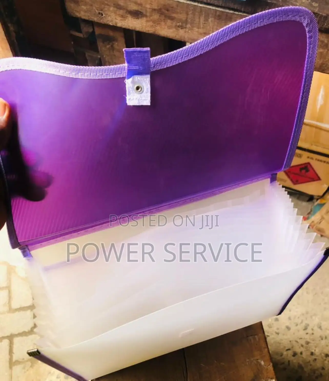 1pcs Book Holder, Waterproof File Folder With Press Button Plastic