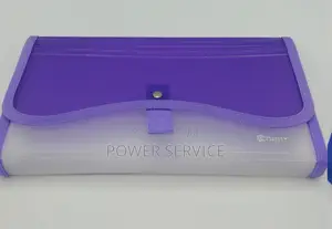 1pcs Book Holder, Waterproof File Folder With Press Button Plastic
