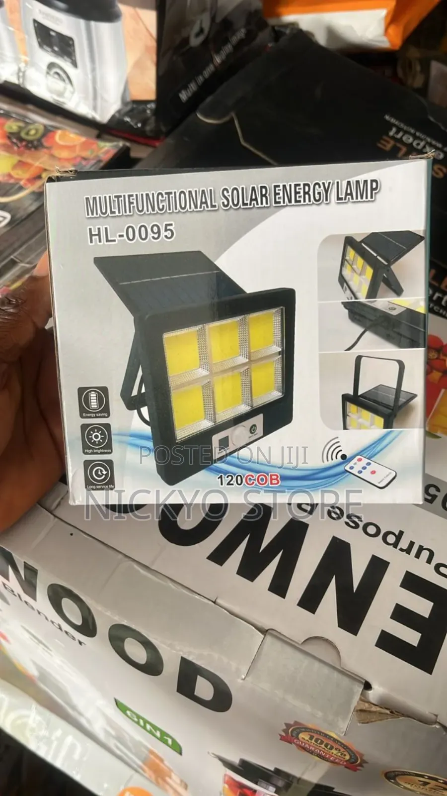  Multifunctional Solar Energy Lamp – Hl-0095 (120 Cob)