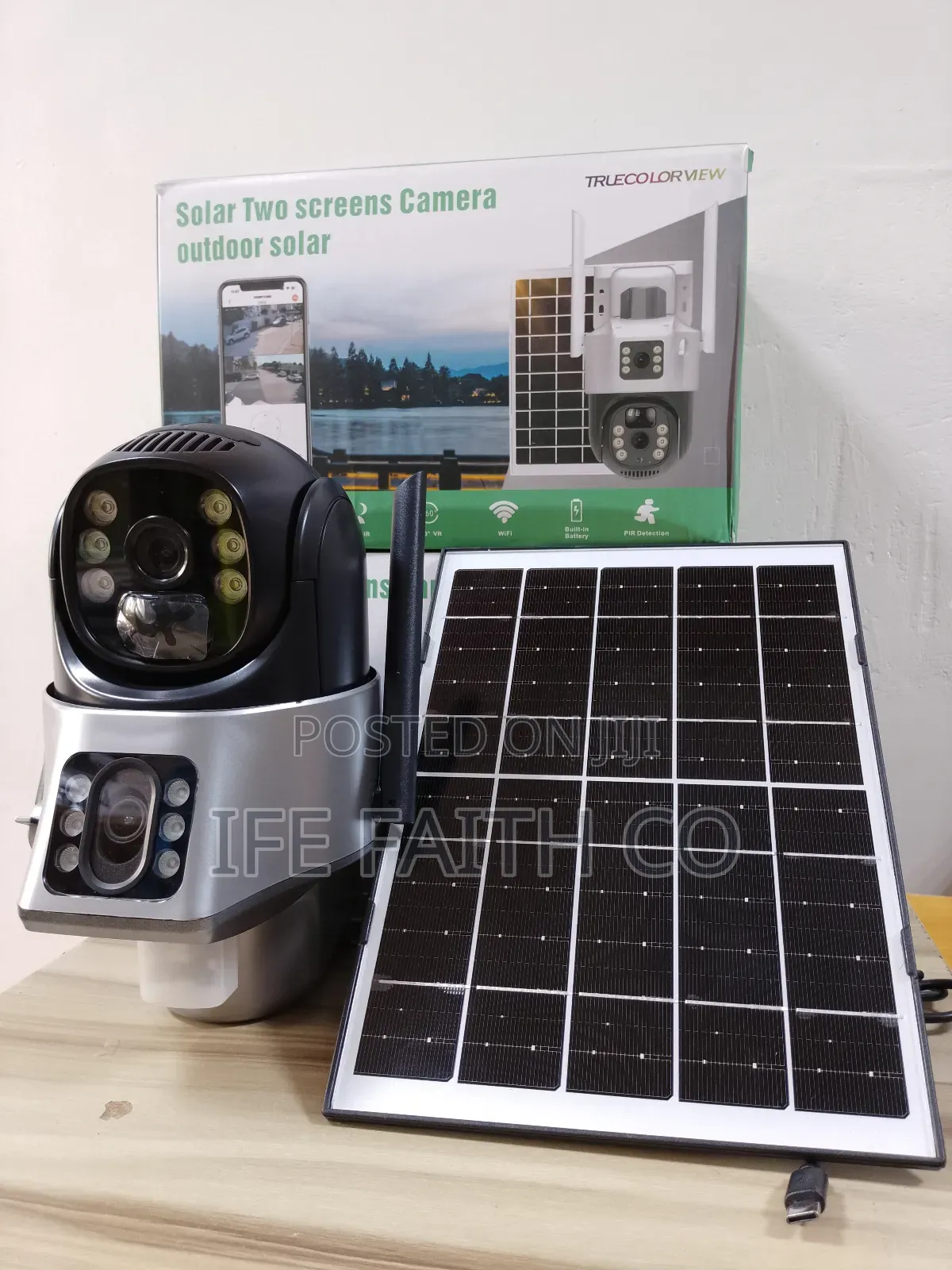 Cc Tv Solar Two Screens Camera Outdoor Solar in Wuse - Security ...