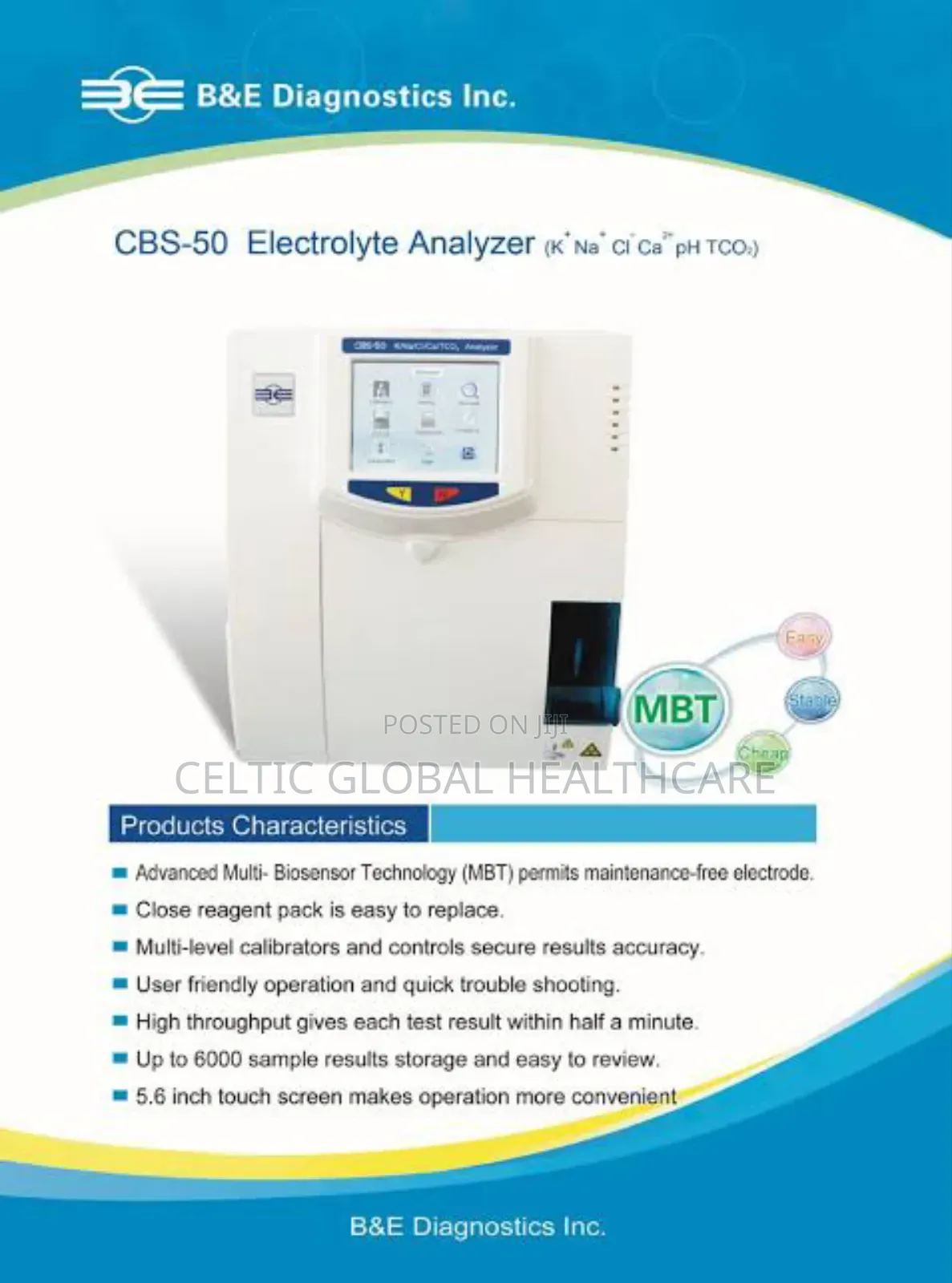 CBS-50 Electrolyte Analyzer