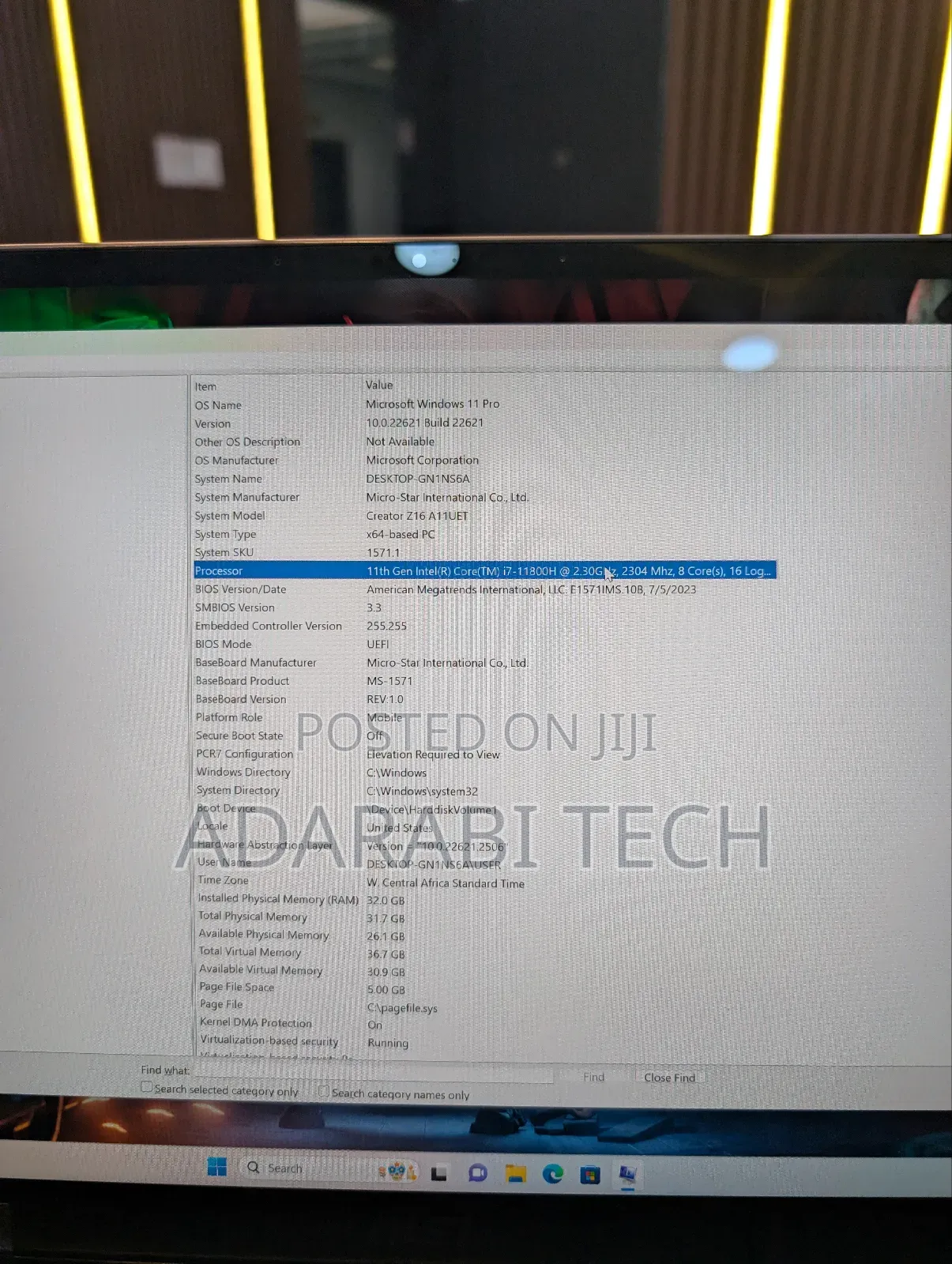 Laptop MSI Creator 17 B11ue-412 32GB Intel Core I7 SSD 1T