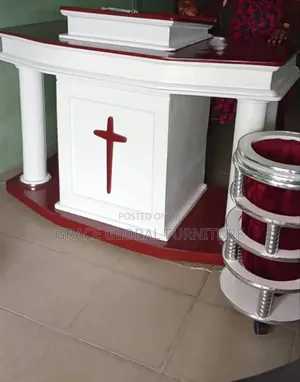 Executive Church Pulpit and Offering Basket