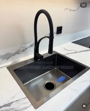Pure Black Kitchen Sink 50*50